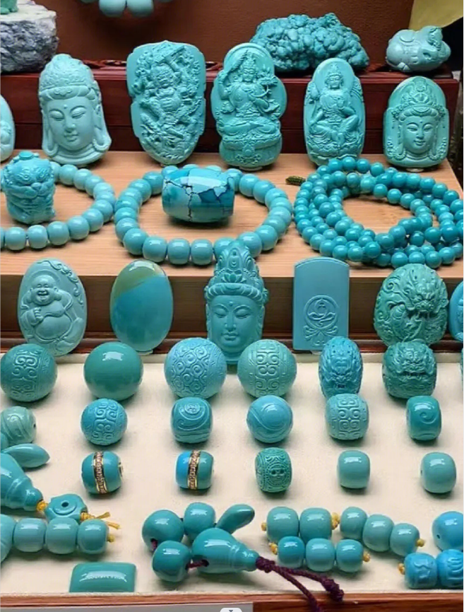 云蓋寺綠松石國(guó)家礦山公園綠松石經(jīng)典作品展示