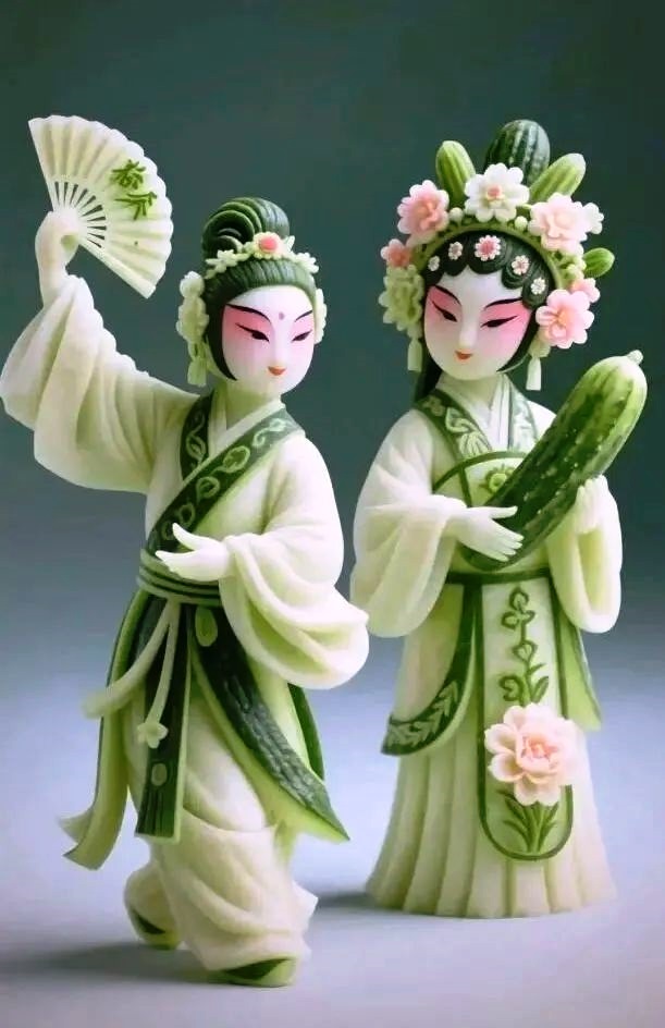 創(chuàng)意版權(quán)作品展示:青瓜遇見國粹