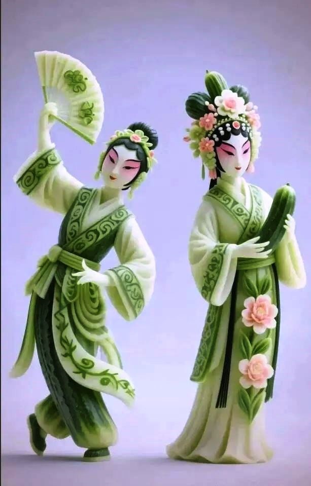 創(chuàng)意版權(quán)作品展示:青瓜遇見國粹