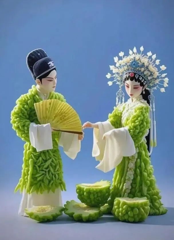 創(chuàng)意版權(quán)作品展示:青瓜遇見國粹