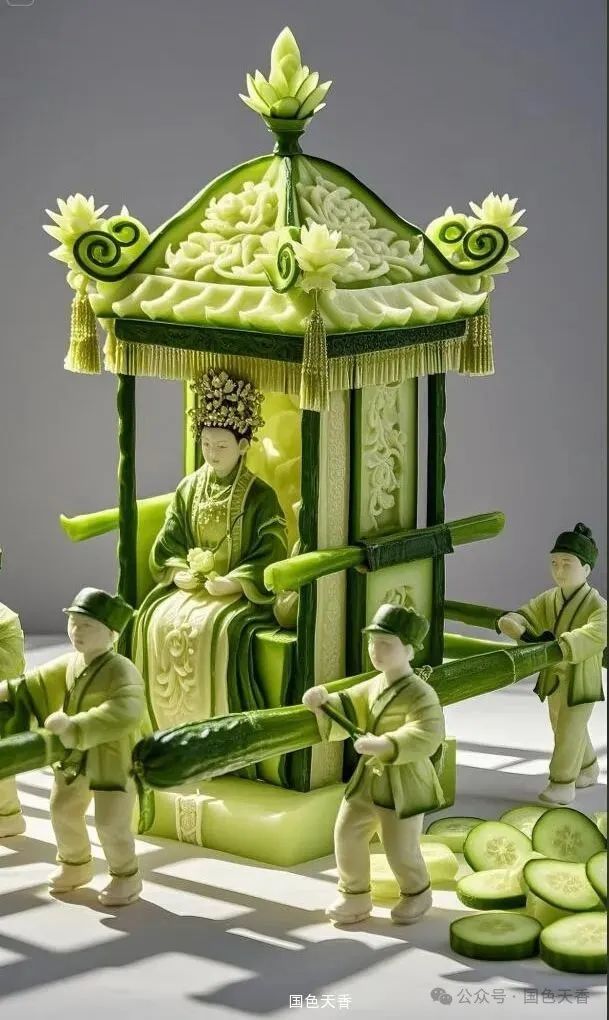 創(chuàng)意版權(quán)作品展示:青瓜遇見國粹