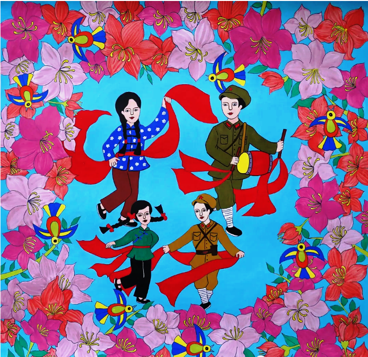 全國(黃岡)農(nóng)民畫展作品