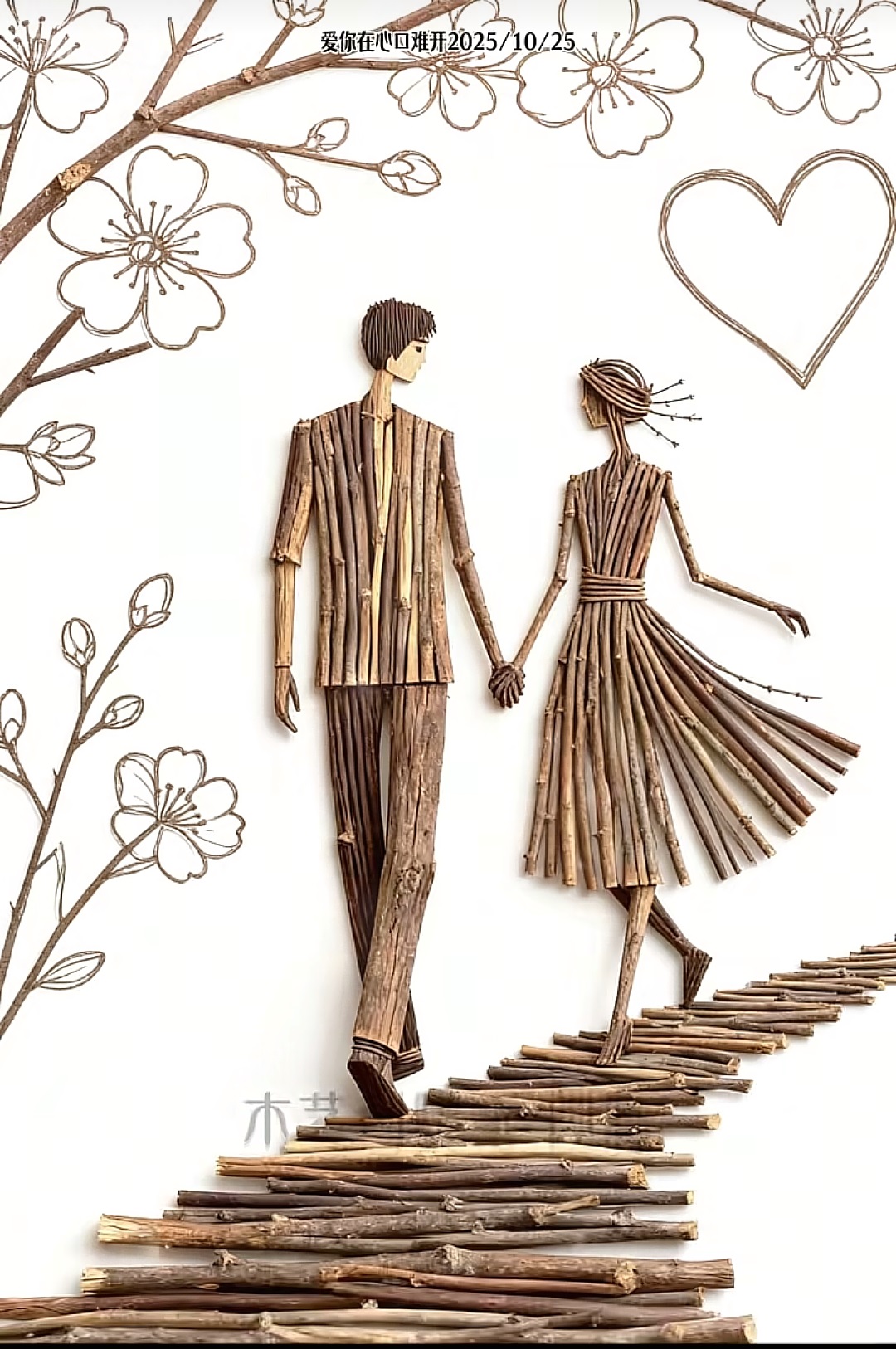 樹枝畫藝術欣賞