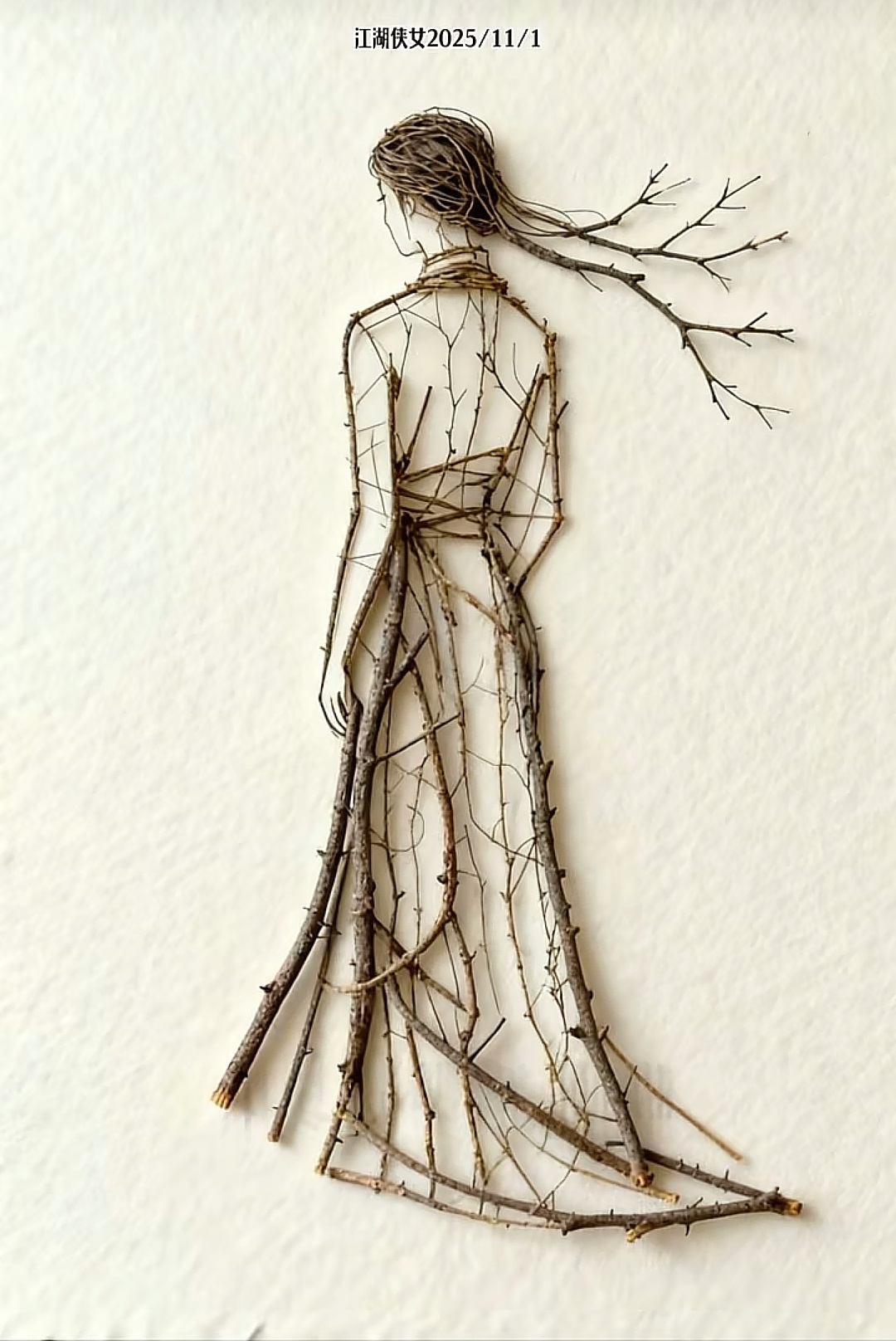 樹枝畫藝術欣賞