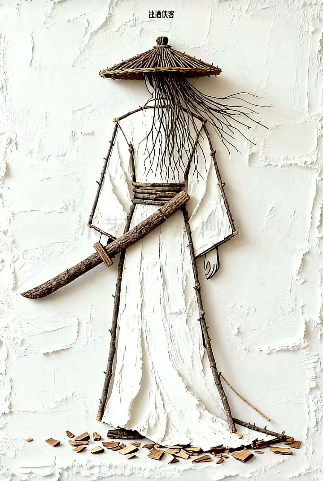 樹枝畫藝術欣賞