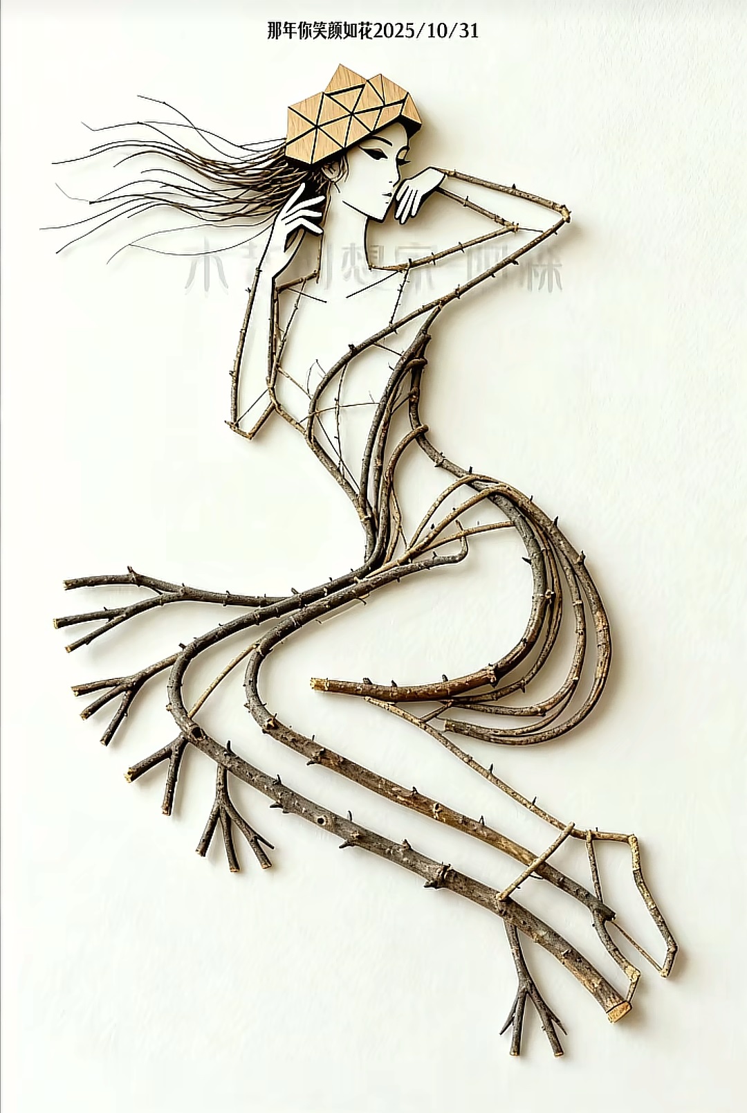 樹枝畫藝術欣賞