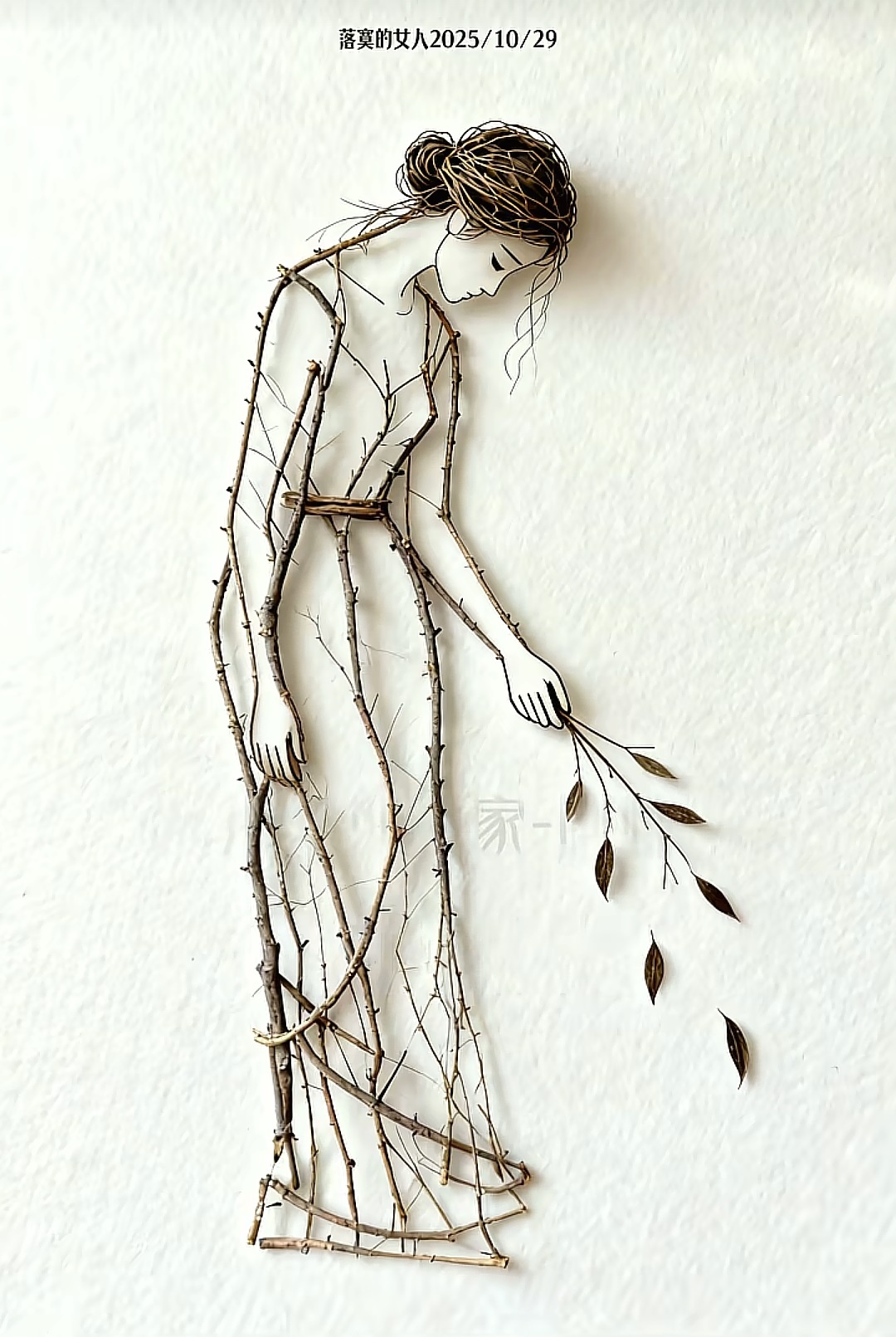 樹枝畫藝術欣賞