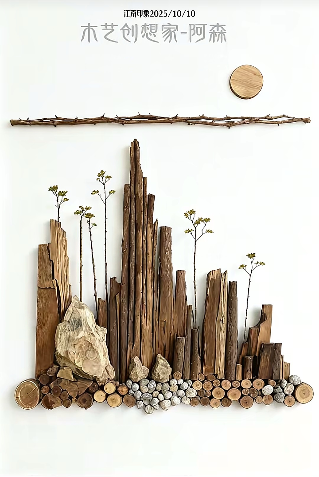 樹枝畫藝術欣賞