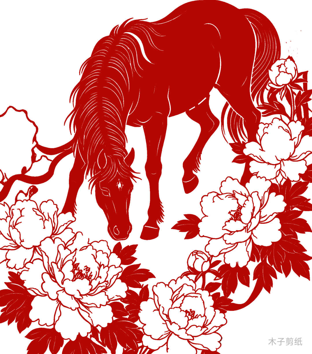 迎世界馬年，賞紅馬剪紙作品